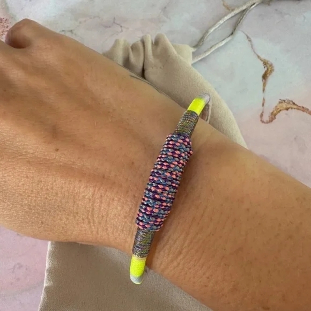 NWT Kendra Scott Masie Cuff Paracord Woven Bracelet - Picture 3 of 10